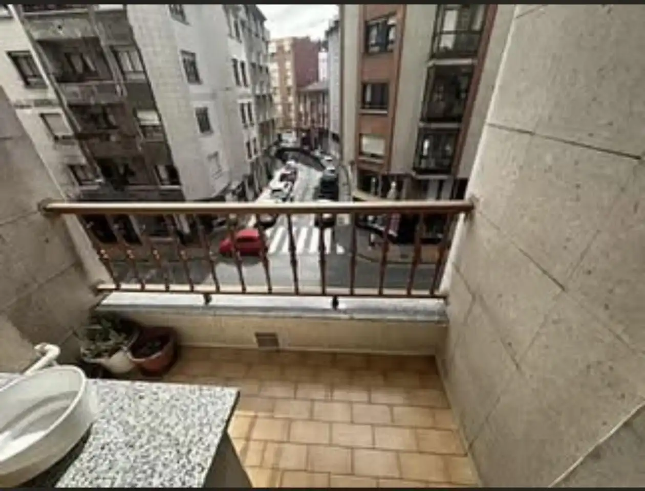 Balcony of Flat for rent in Gijón   with Heating and Furnished