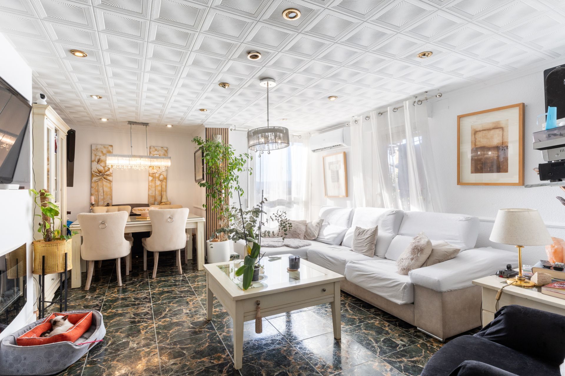 Sala d'estar de Pis en venda en Alberic amb Aire condicionat