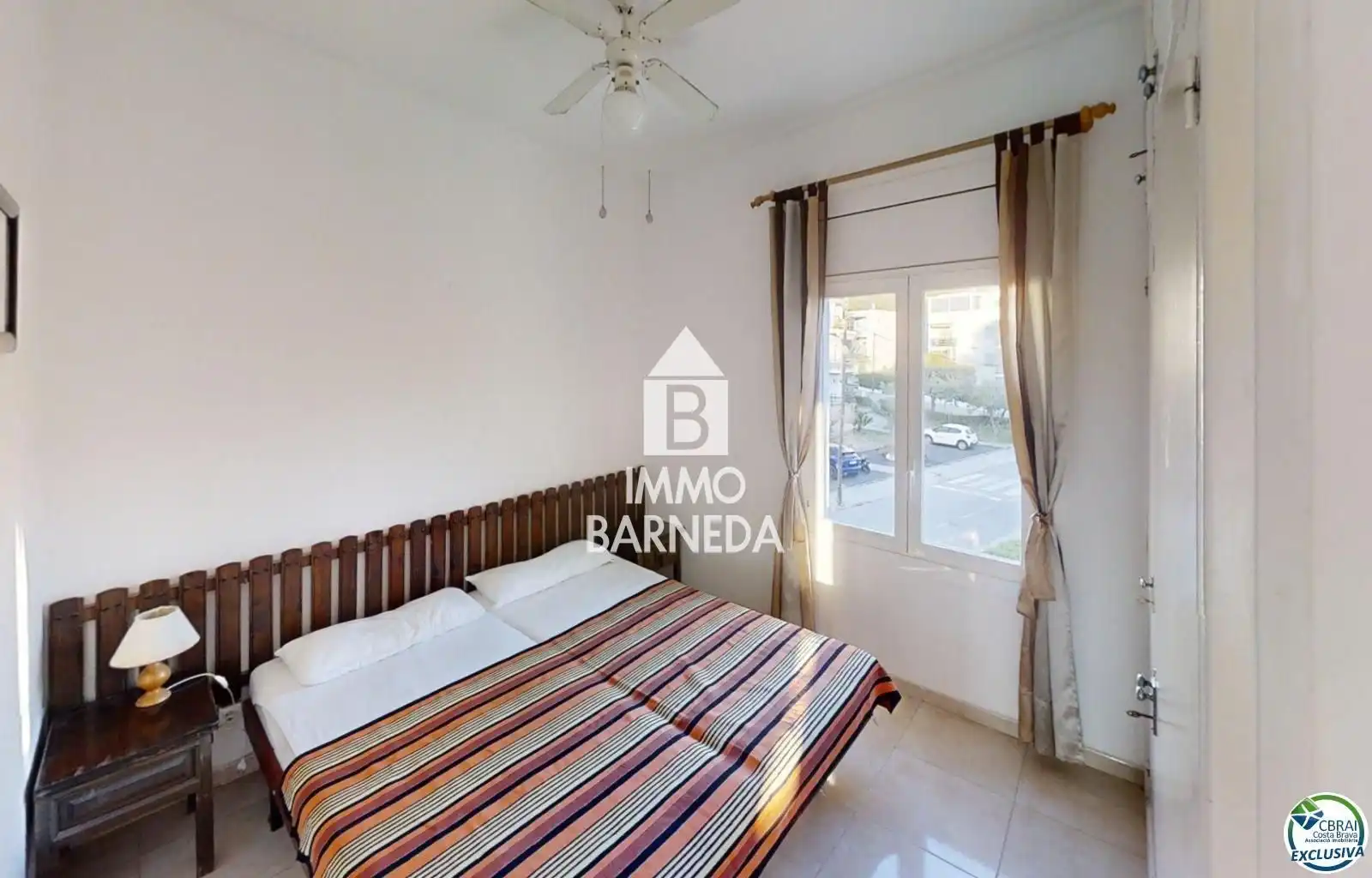 Bedroom of Flat for sale in Roses  with Heating, Terrace and Swimming Pool