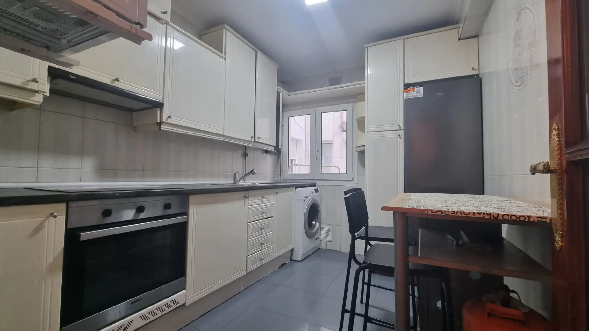 Kitchen of Flat for rent in Palencia  with Heating, Terrace and Furnished
