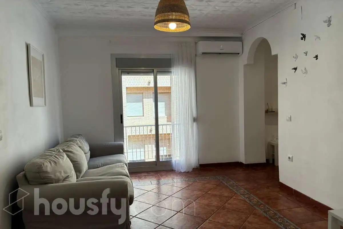Sala de estar de Piso de alquiler en Sagunto / Sagunt con Aire acondicionado, Amueblado y Balcón