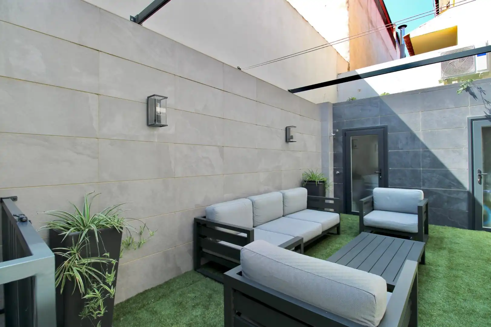 Terraza de Casa adosada en venta en Armilla con Aire acondicionado, Calefacción y Jardín privado