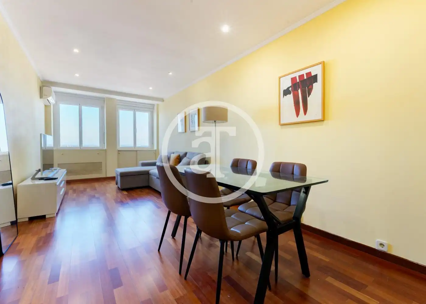 Esszimmer von Wohnung zur Miete in Madrid mit Klimaanlage, Heizung und Möbliert