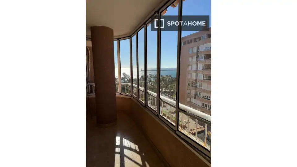Vista exterior de Piso para compartir en Pulpí con Aire acondicionado, Terraza y Amueblado
