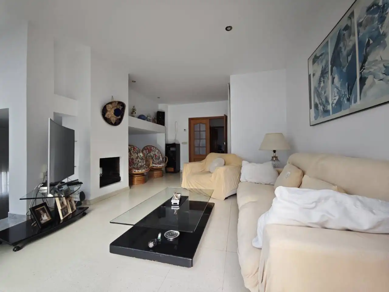 Sala de estar de Casa o chalet en venta en Lloret de Mar con Jardín privado, Terraza y Piscina