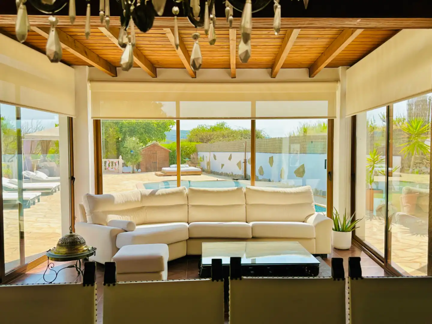 Sala de estar de Casa o chalet en venta en Sant Joan de Labritja con Aire acondicionado, Calefacción y Jardín privado