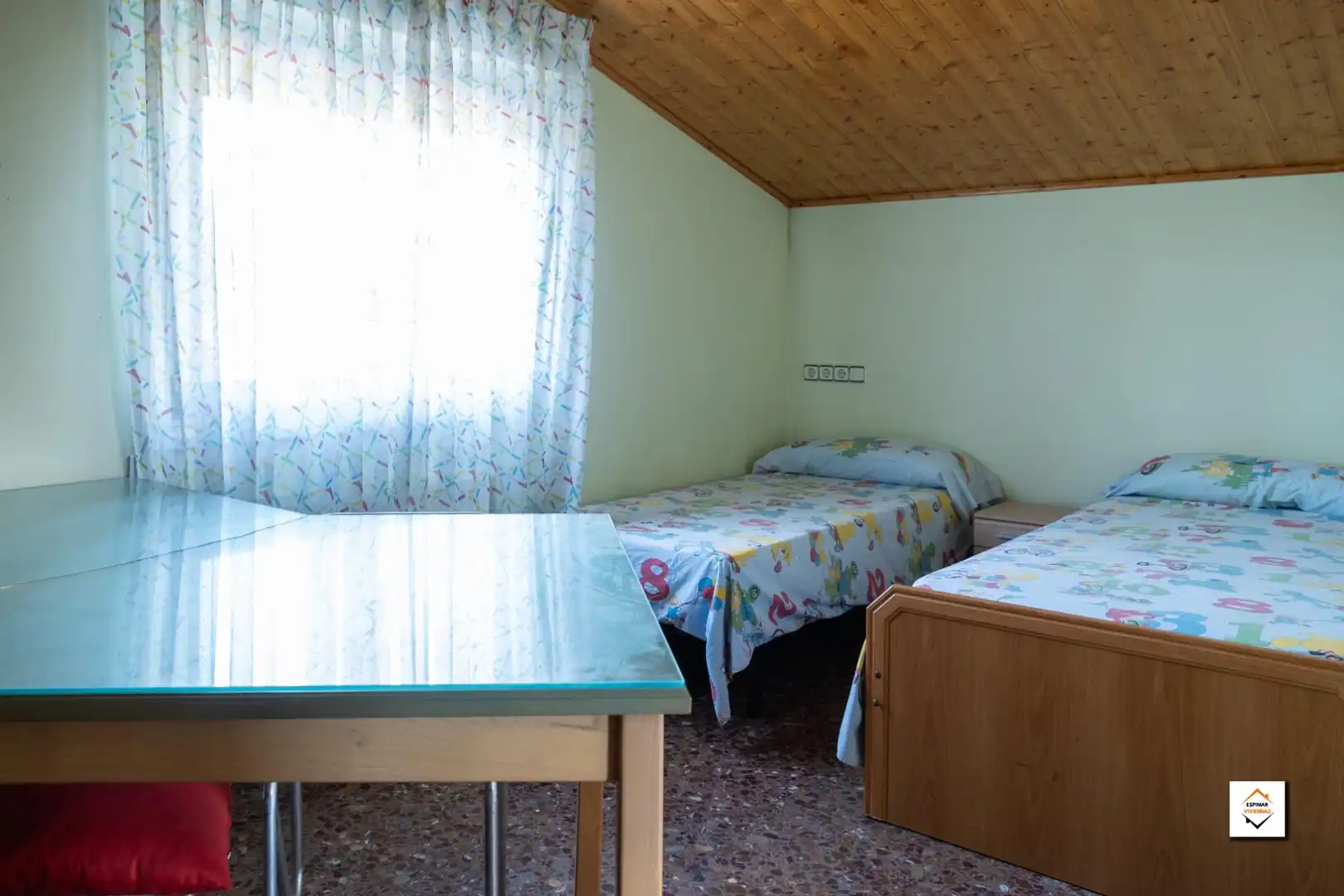 Bedroom of Houses for sale in Zaragoza  with Air Conditioner, Heating and Private garden