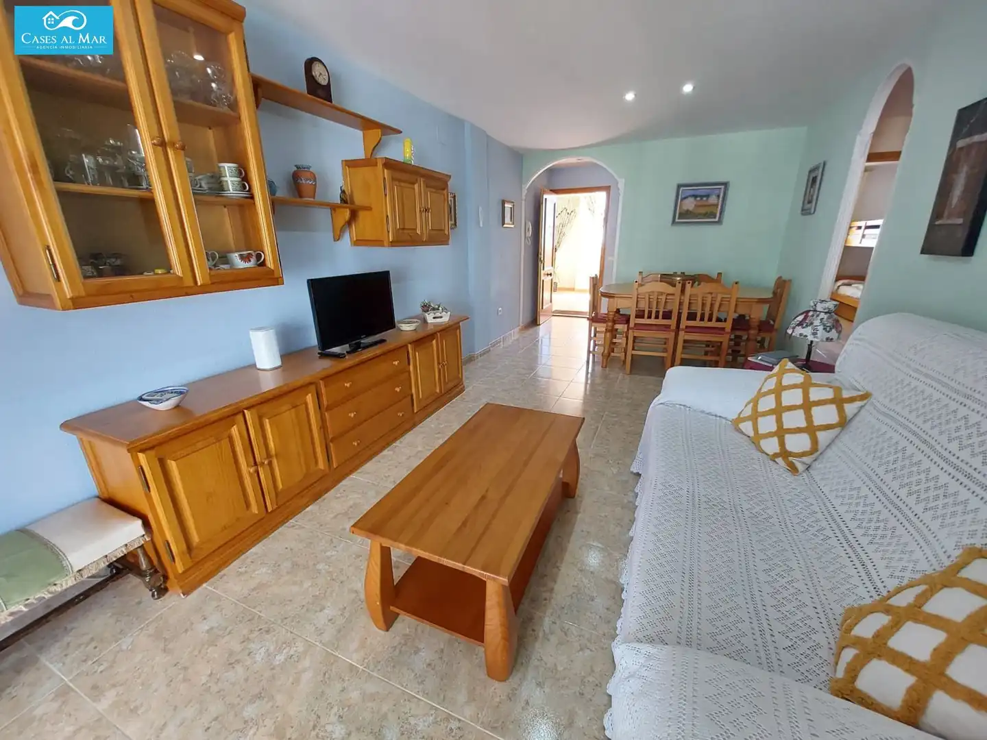 Sala de estar de Apartamento en venta en Oropesa del Mar / Orpesa con Aire acondicionado, Calefacción y Terraza