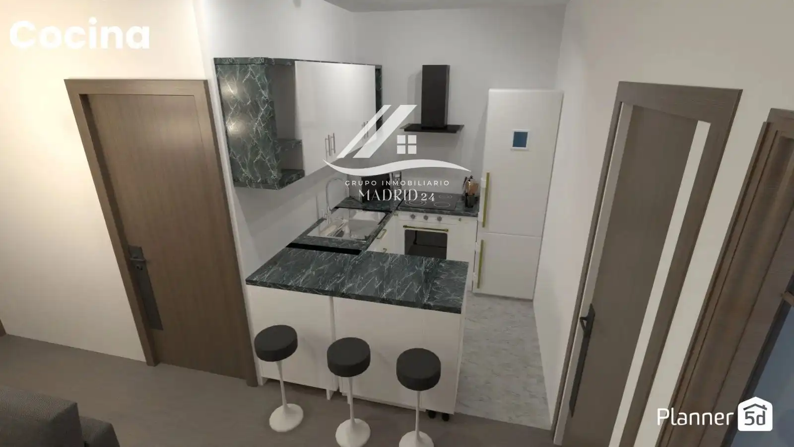 Cocina de Piso en venta en Madrid con Aire acondicionado, Trastero y Amueblado