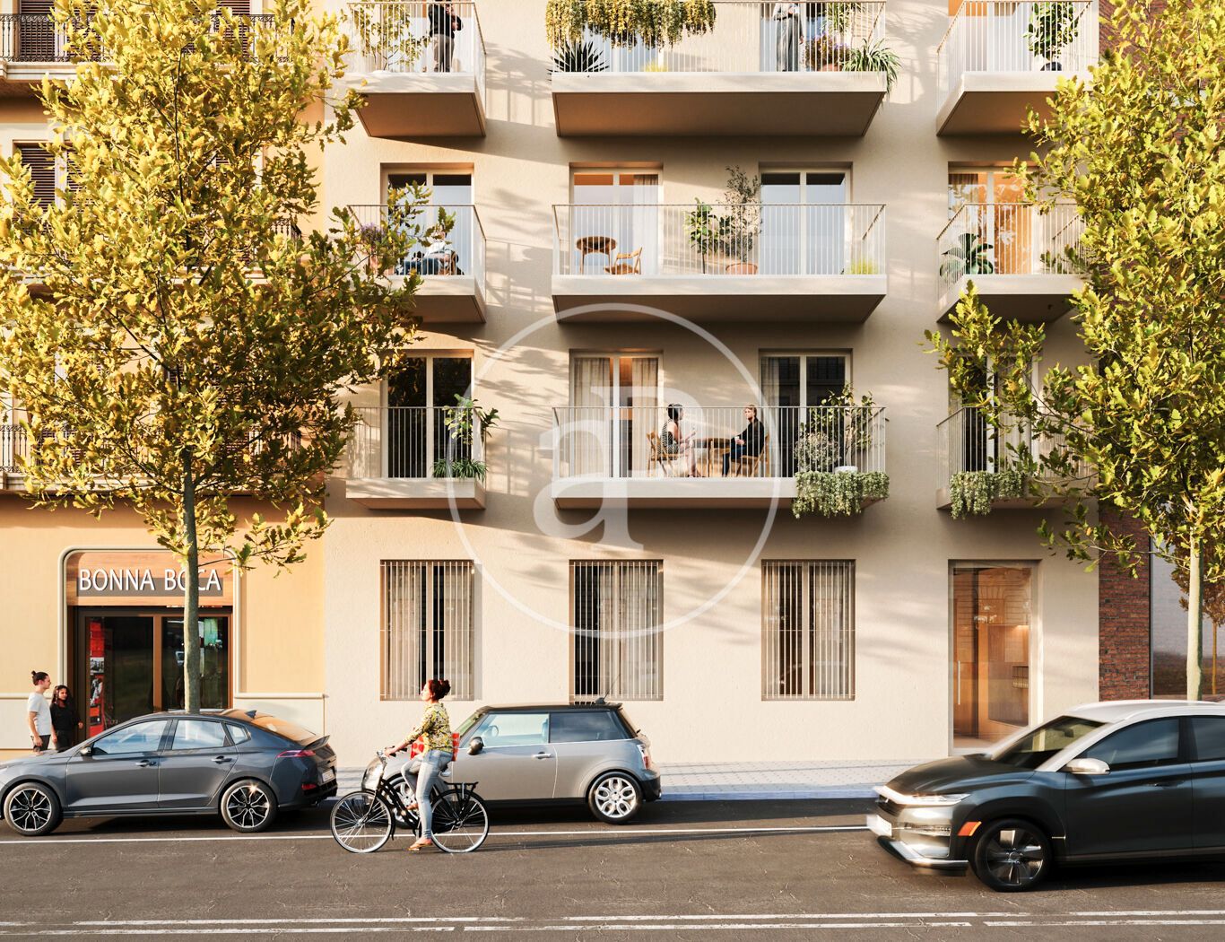 Vista exterior de Àtic en venda en  Barcelona Capital amb Aire condicionat i Balcó