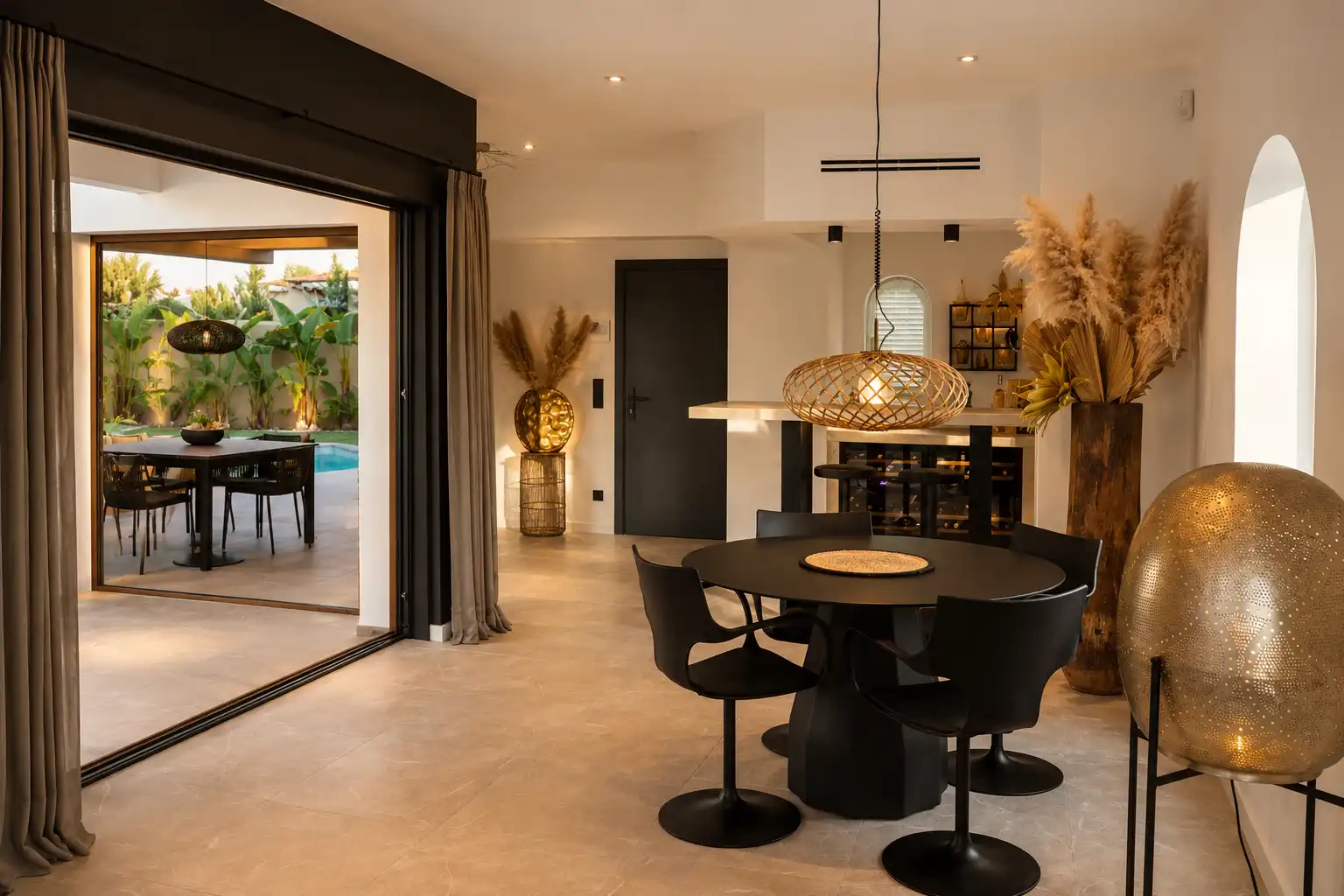 Dining room of Houses for sale in Calvià  with Air Conditioner, Heating and Private garden