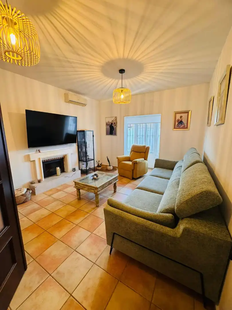 Living room of Houses for sale in Chiclana de la Frontera  with Air Conditioner, Private garden and Storage room
