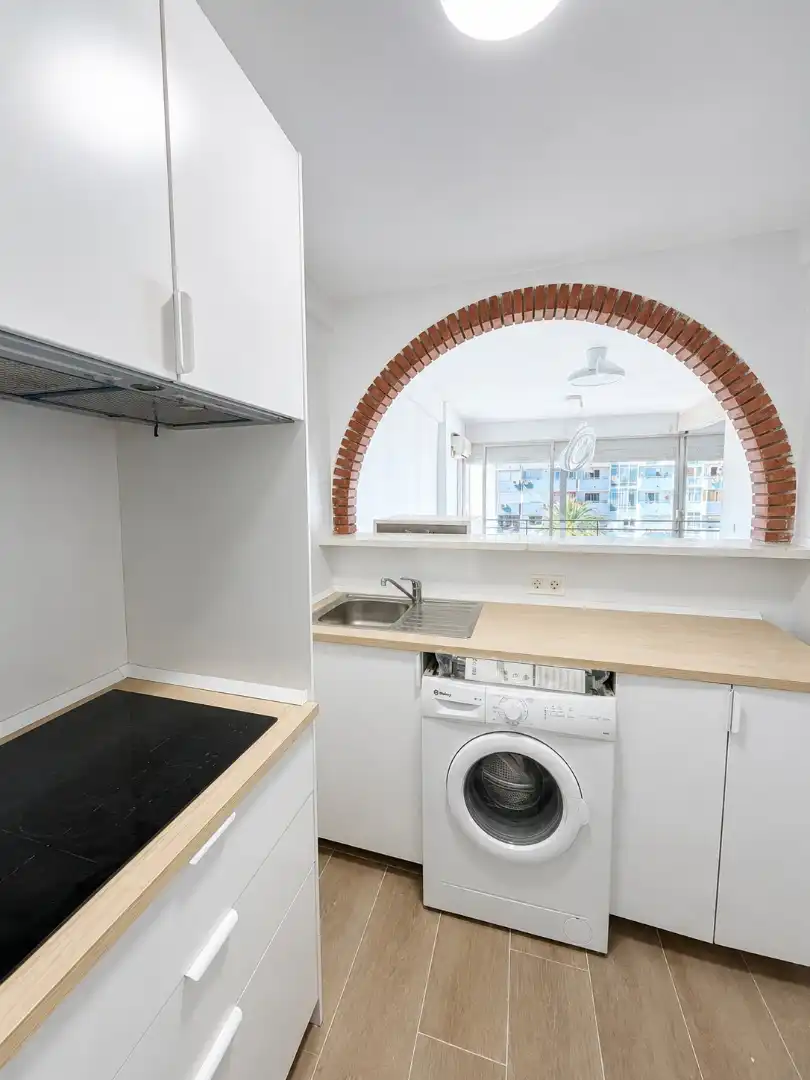 Cocina de Apartamento en venta en Benalmádena con Aire acondicionado, Terraza y Amueblado