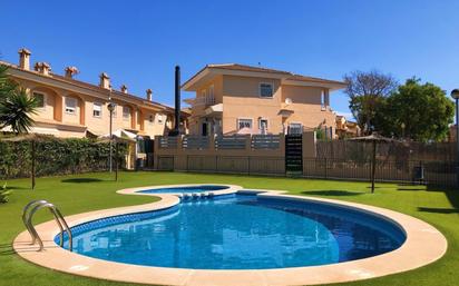 Garden of Single-family semi-detached for sale in Elche / Elx  with Air Conditioner, Terrace and Balcony