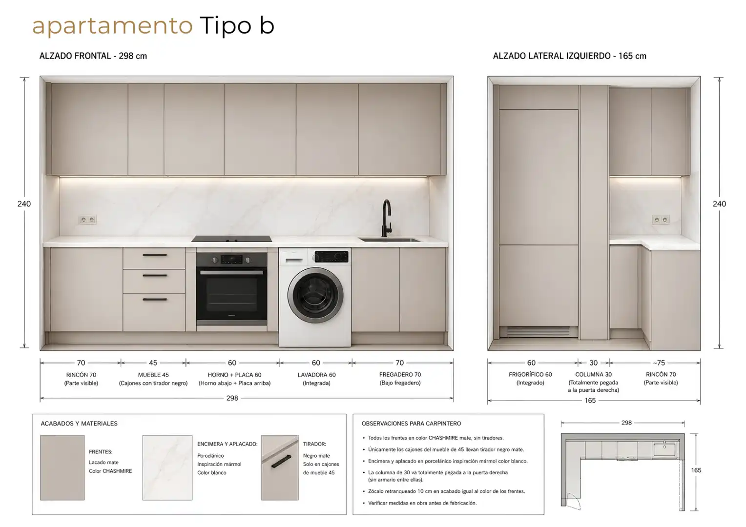 Cuina de Apartament en venda en Murcia amb Aire condicionat