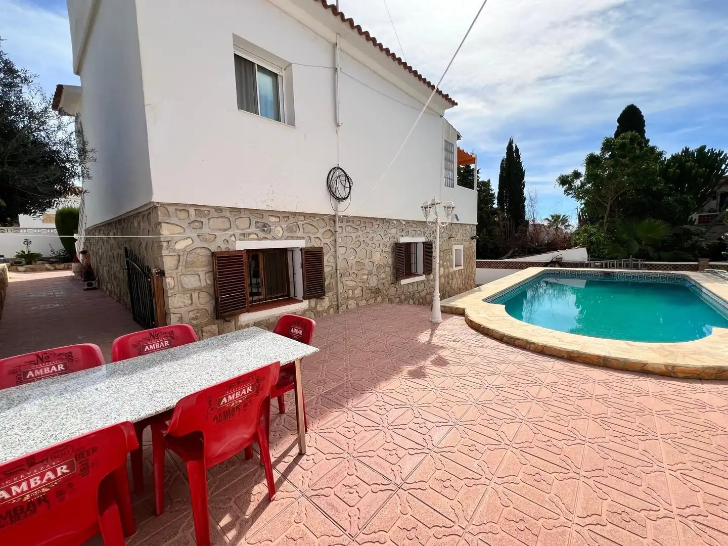 Swimming pool of Houses for sale in La Nucia  with Private garden, Terrace and Storage room