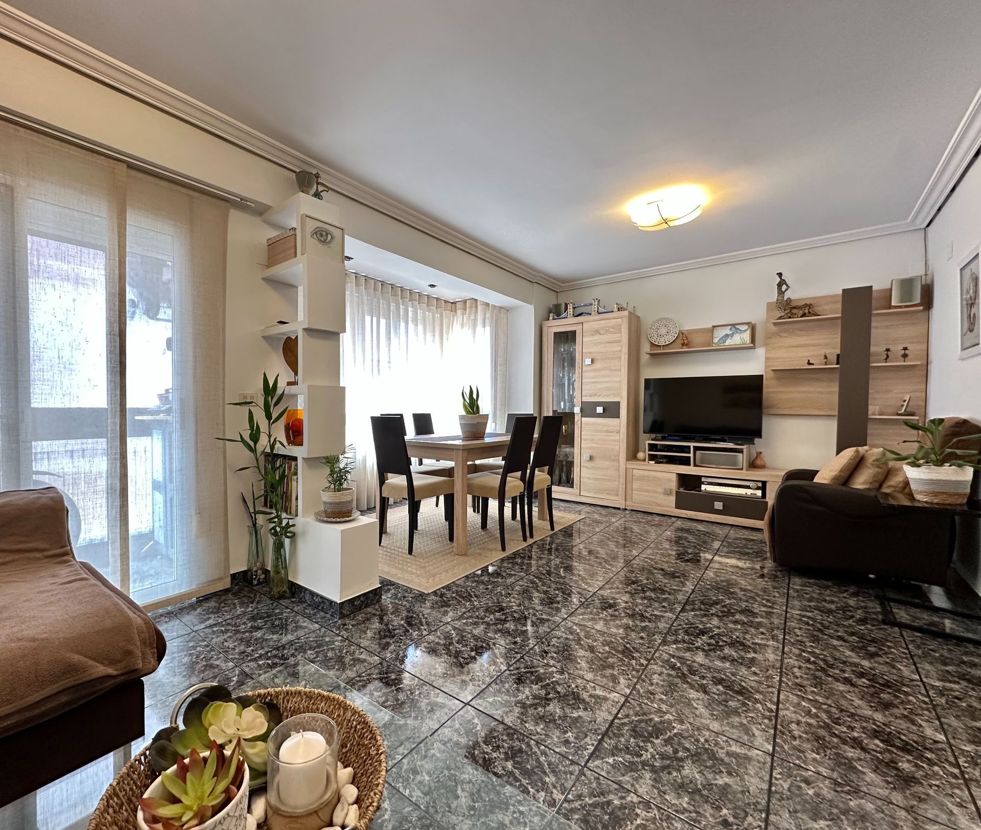Living room of Flat to rent in Castellón de la Plana / Castelló de la Plana  with Heating, Storage room and Furnished