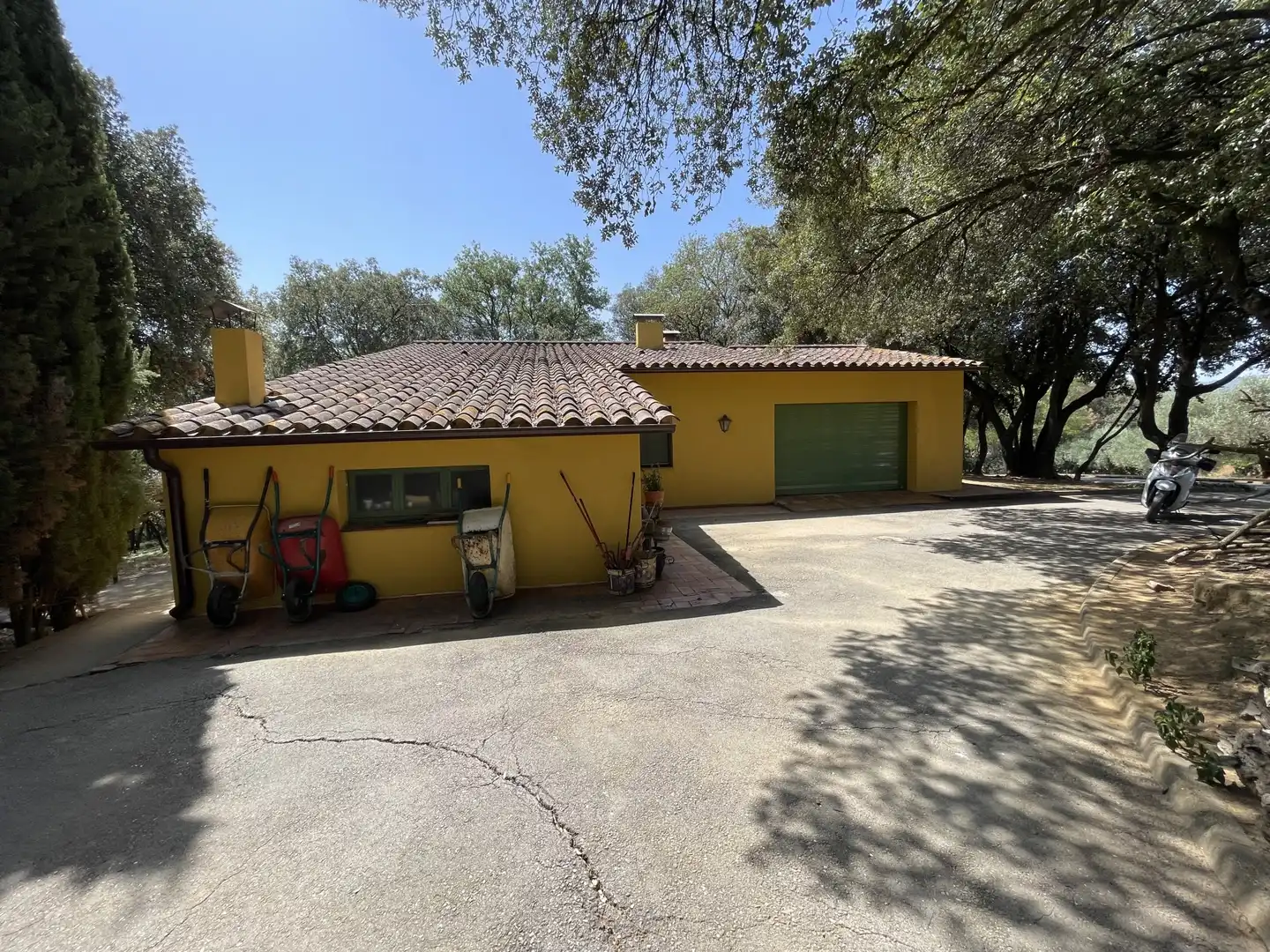 Vista exterior de Finca rústica en venta en Cornellà del Terri con Trastero y Piscina