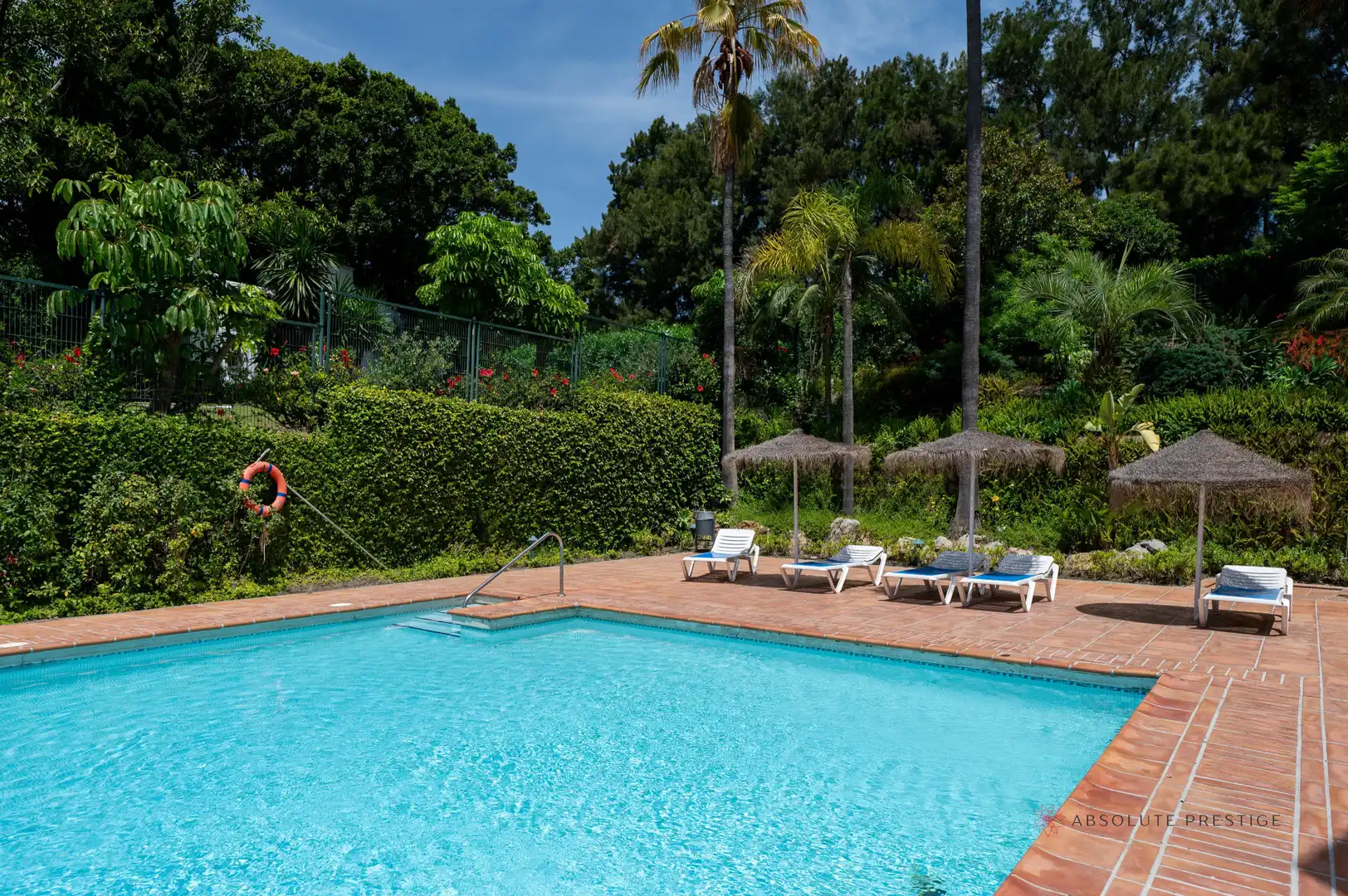 Swimming pool of Attic for rent in Estepona  with Air Conditioner, Terrace and Swimming Pool