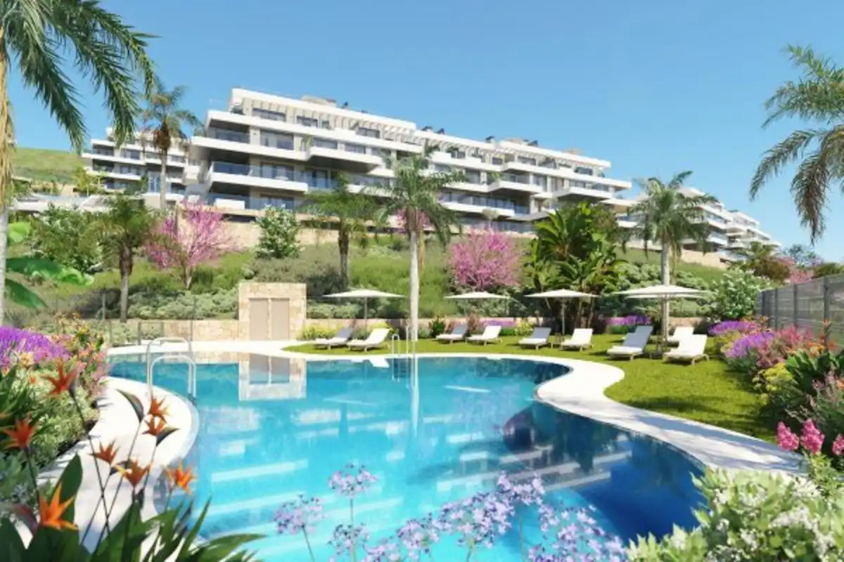 Jardí de Apartament en venda en Mijas amb Aire condicionat, Terrassa i Traster