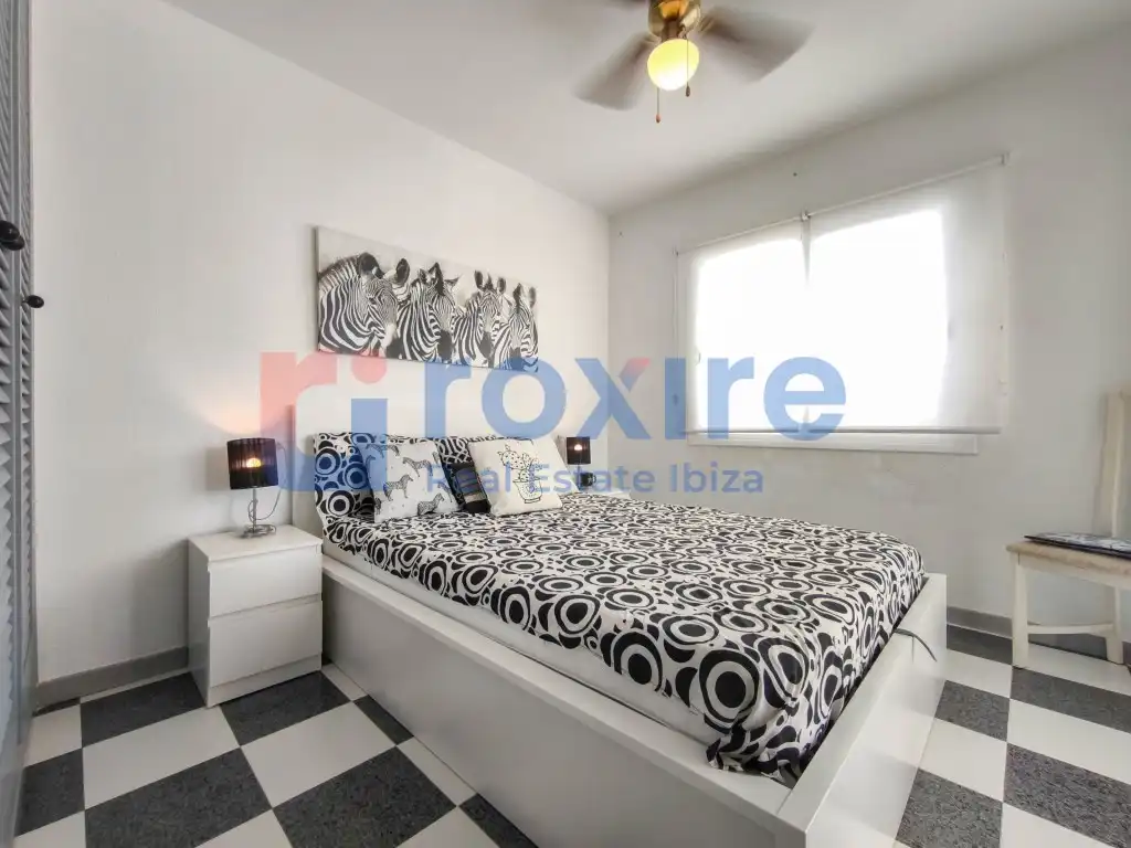 Bedroom of Apartments for rent in Sant Josep de sa Talaia  with Air Conditioner, Furnished and Washing machine