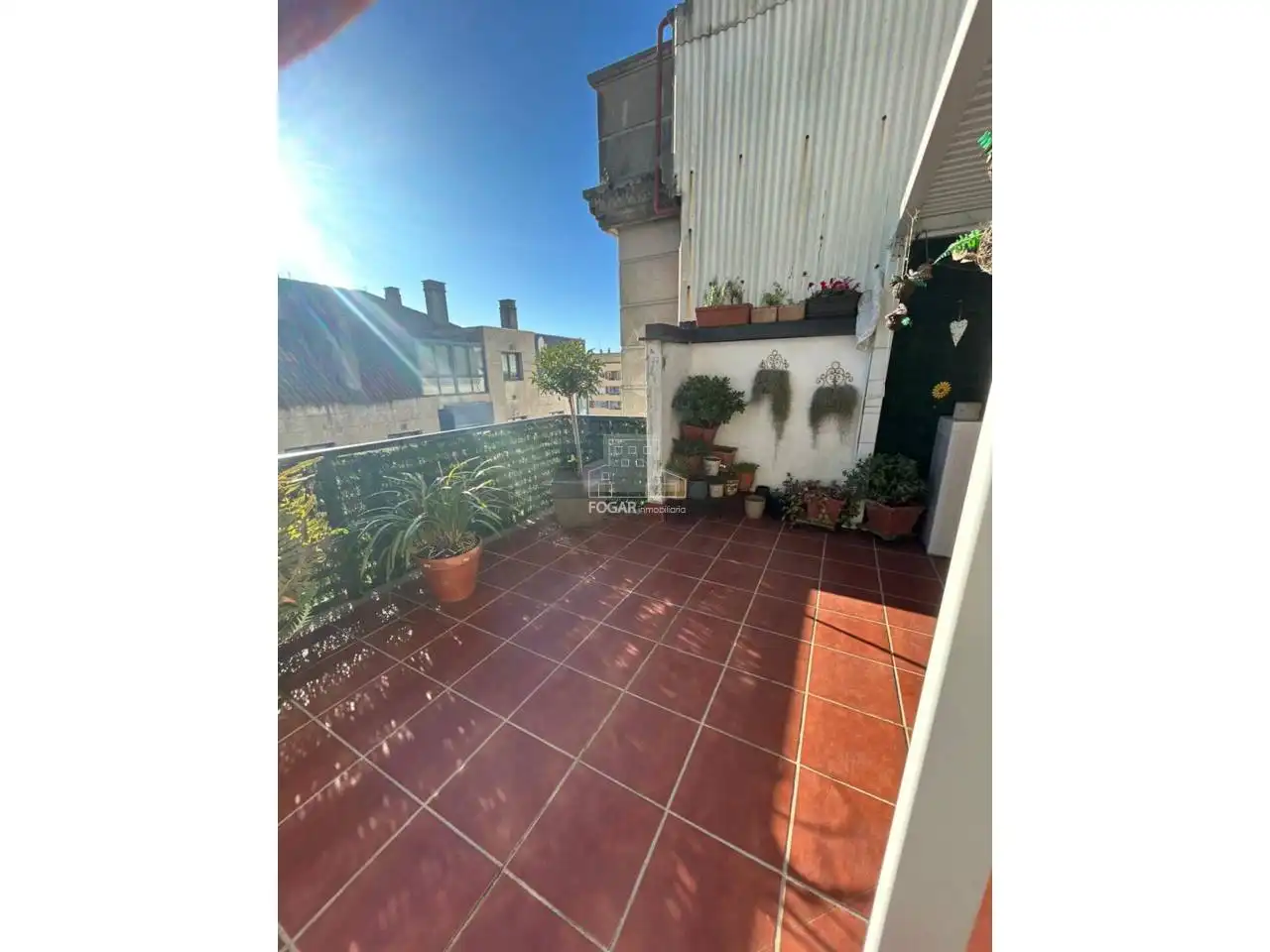 Terrace of Flat for sale in Vilagarcía de Arousa  with Heating, Terrace and Balcony