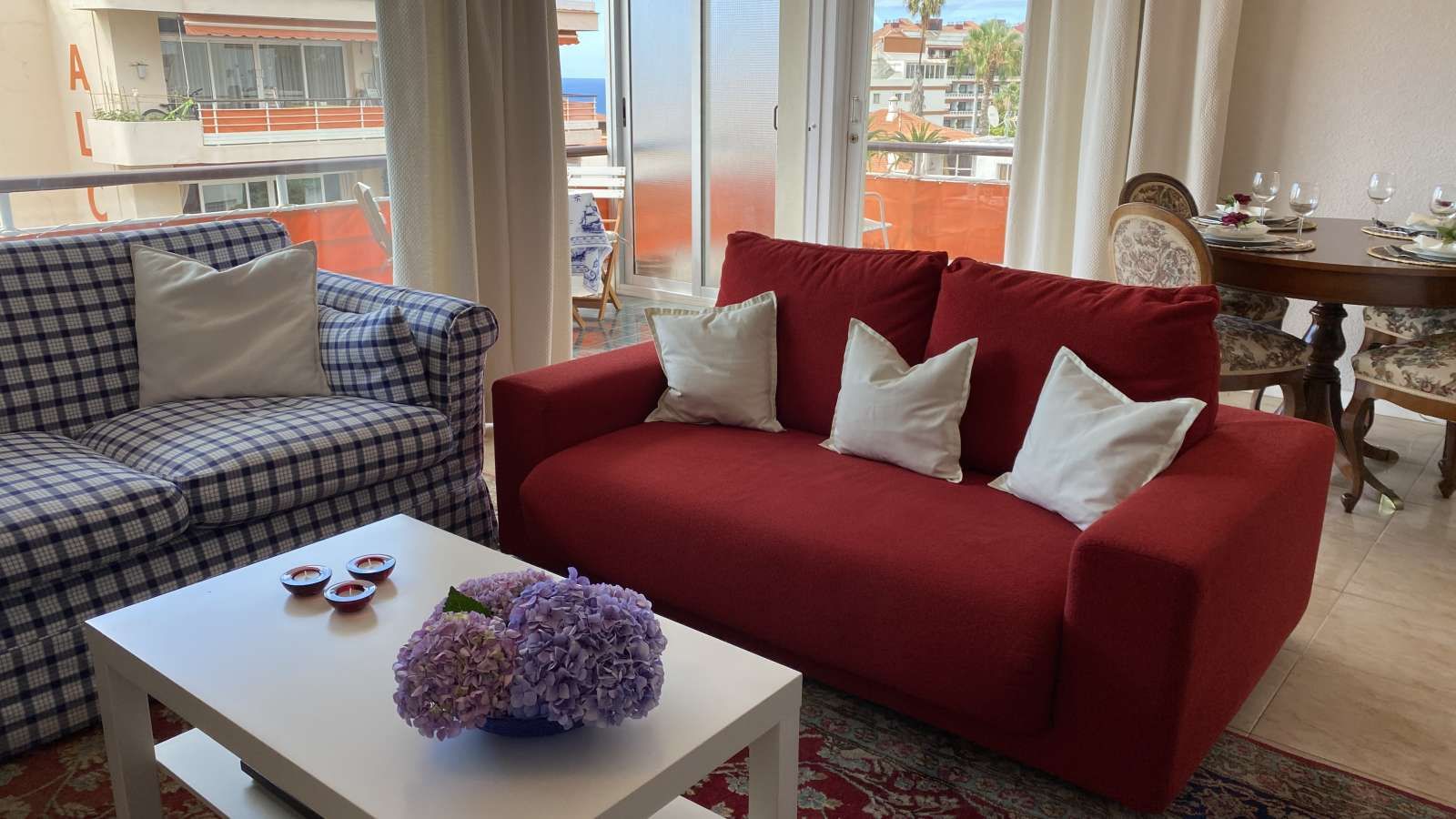 Sala d'estar de Apartament per a compartir en Puerto de la Cruz amb Aire condicionat, Calefacció i Terrassa