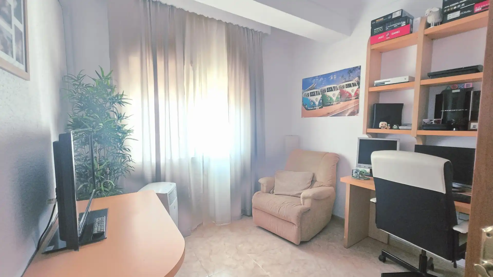 Sala d'estar de Pis en venda en Málaga amb Aire condicionat, Terrassa i Moblat