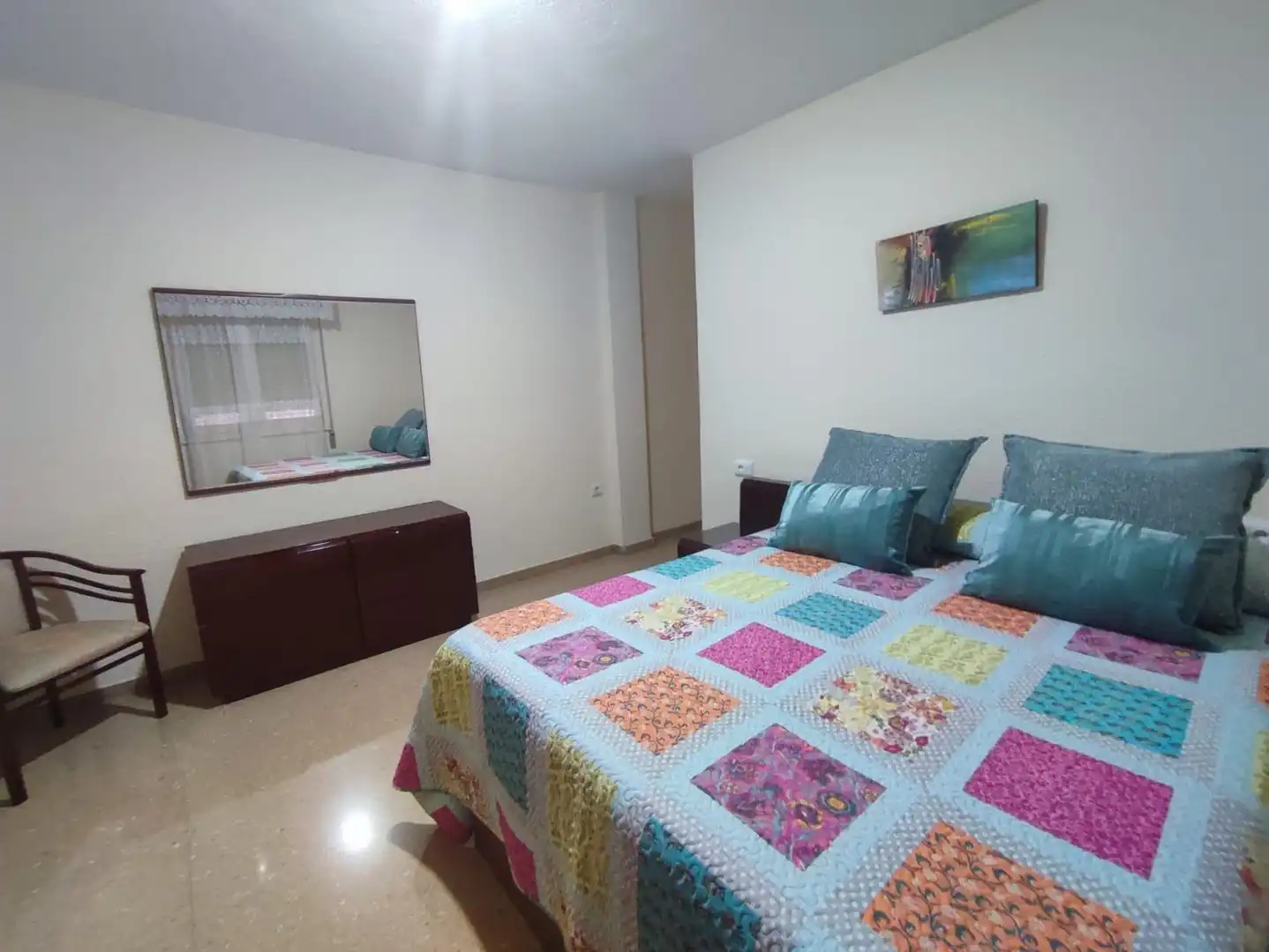 Schlafzimmer von Wohnung zum Verkauf in Castellón de la Plana / Castelló de la Plana mit Heizung, Möbliert und Balkon