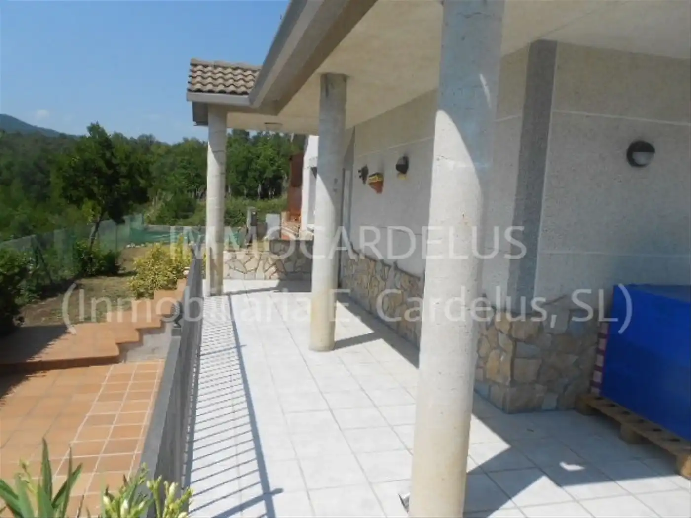 Terrassa de Casa o xalet en venda en Gualba amb Calefacció, Jardí privat i Terrassa