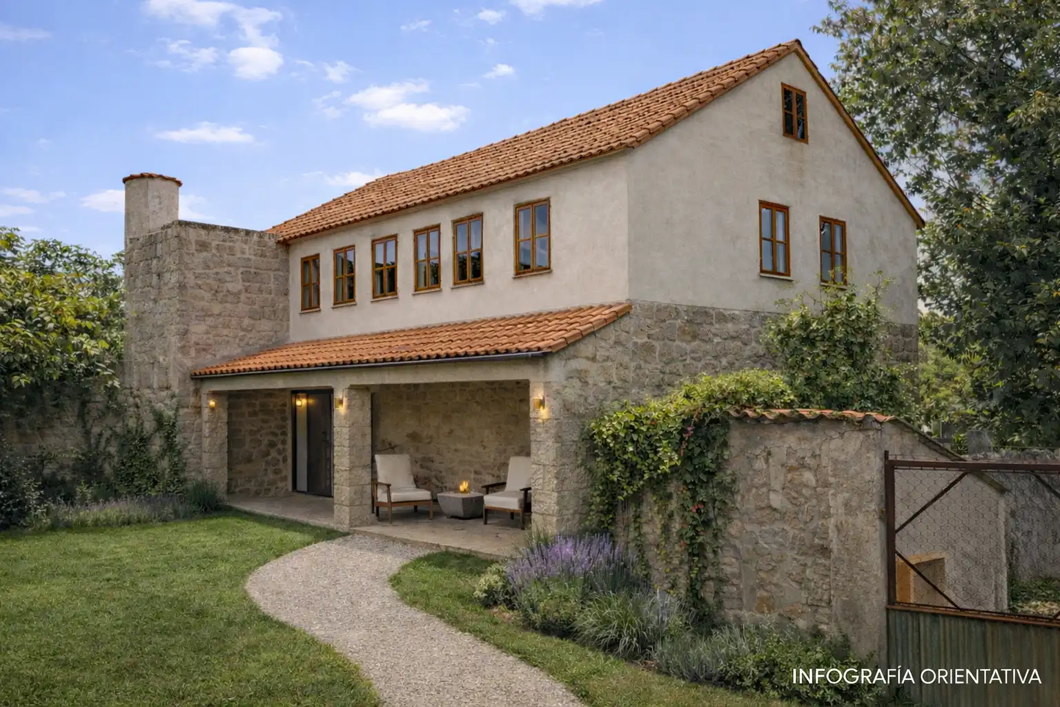 Casa rústica amb jardí en venda a Lugar Mesego, imagen 13