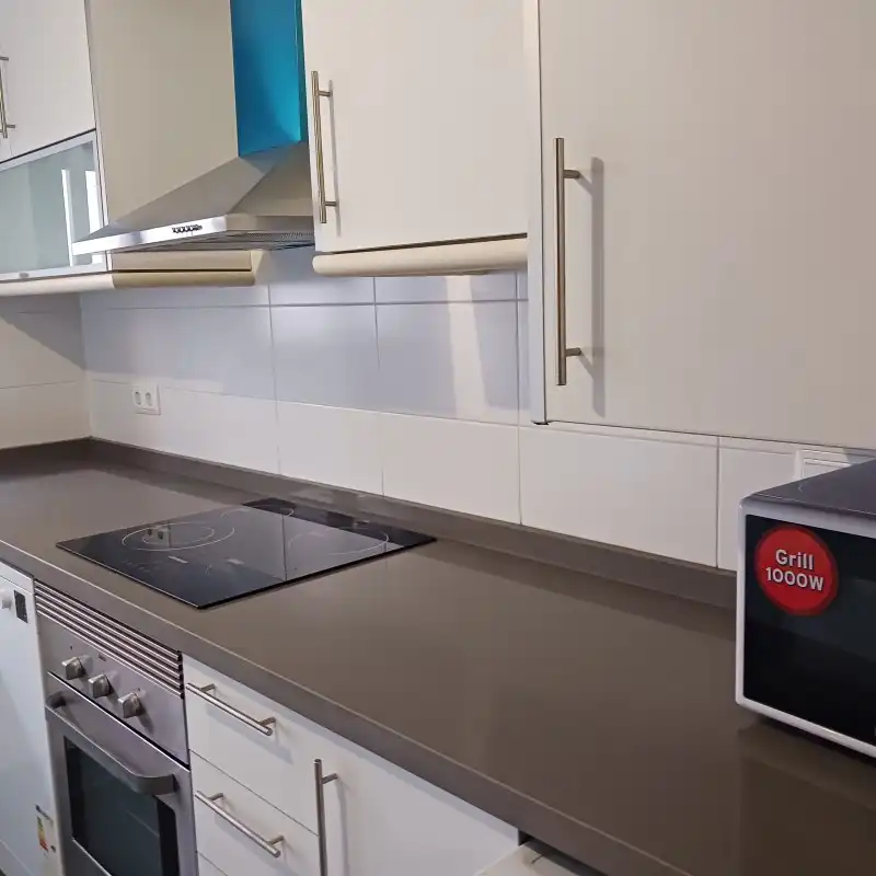 Kitchen of Flat for rent in La Font d'en Carròs  with Air Conditioner, Furnished and Balcony