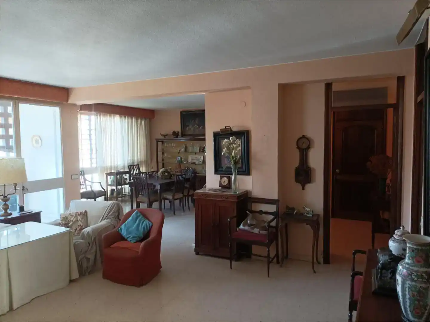 Living room of Flat for sale in  Sevilla Capital  with Air Conditioner, Terrace and Balcony