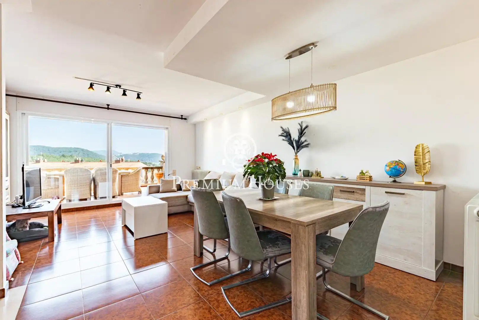 Dining room of Detached homes for sale in Sant Pere de Ribes  with Air Conditioner, Heating and Private garden