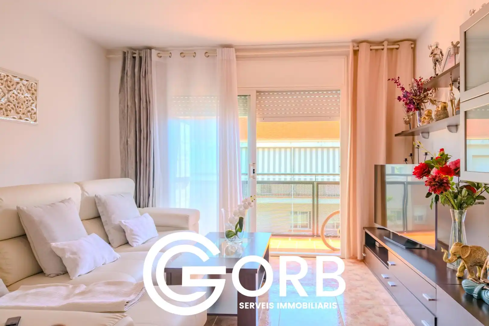 Living room of Attic for sale in Mataró  with Terrace and Balcony