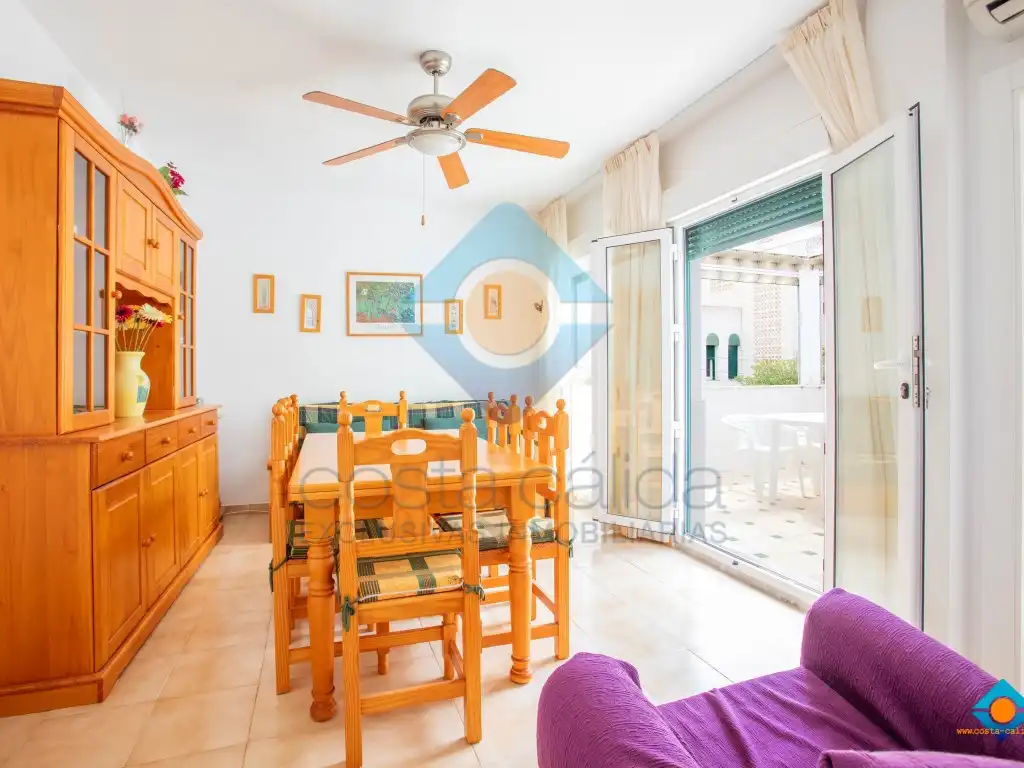 Menjador de Apartament en venda en Mazarrón amb Aire condicionat, Jardí privat i Terrassa