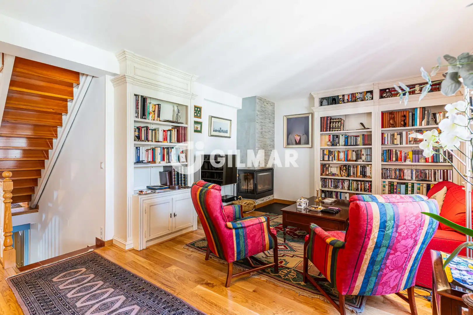 Sala de estar de Casa adosada en venta en Monte Rozas
