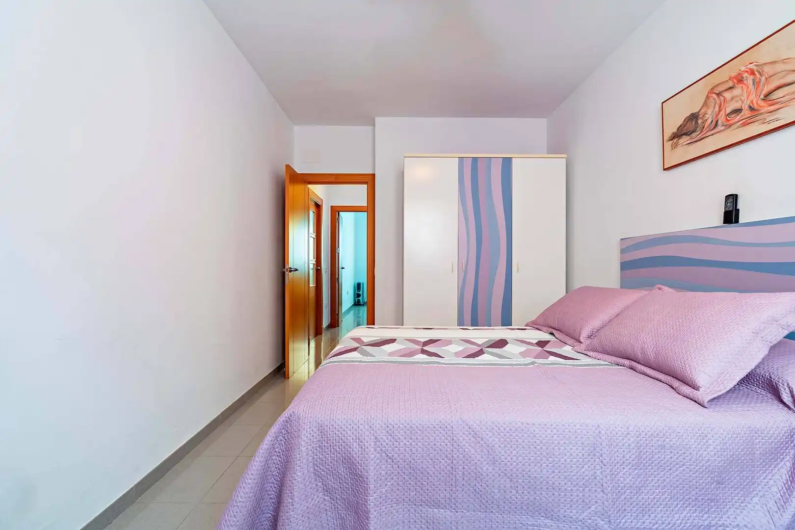 Bedroom of Flat for rent in Roquetas de Mar  with Air Conditioner, Heating and Private garden