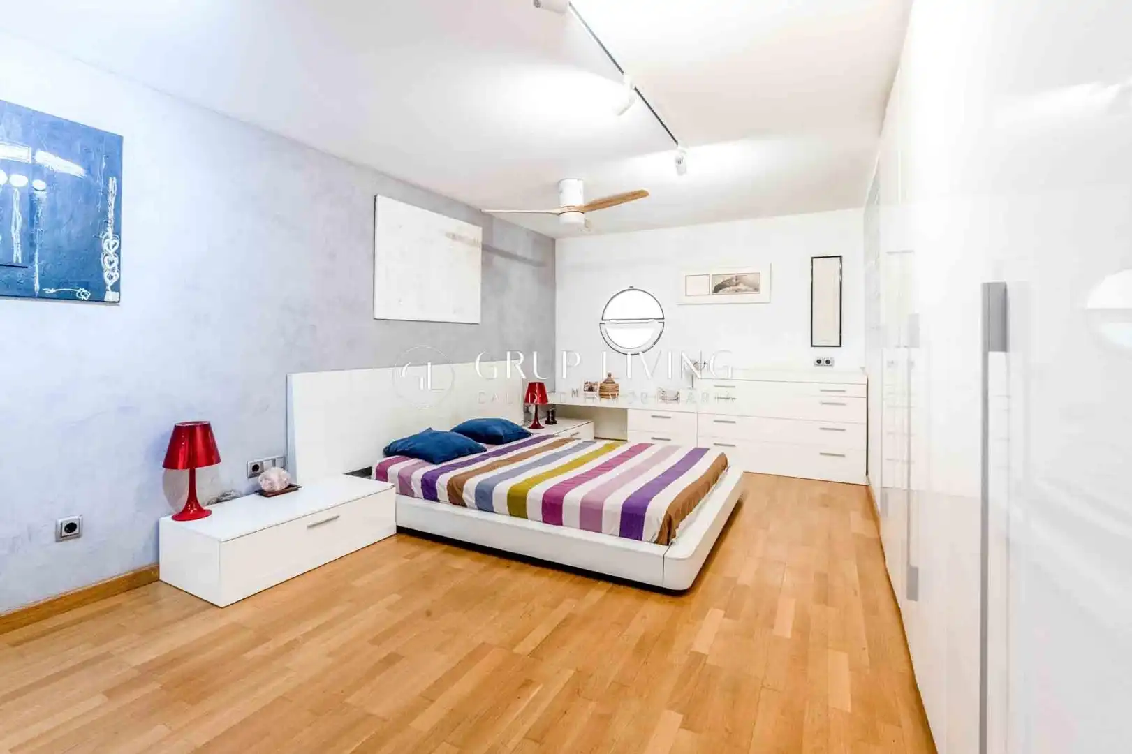Schlafzimmer von Wohnung zum Verkauf in Sitges mit Klimaanlage, Heizung und Privatgarten