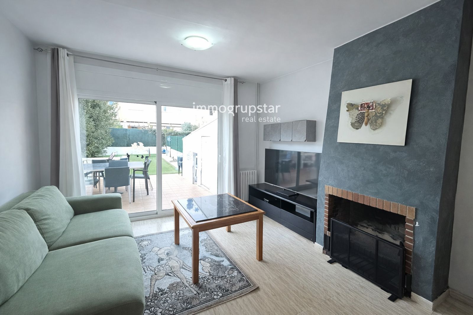 Sala d'estar de Casa adosada en venda en Santa Cristina d'Aro amb Calefacció, Terrassa i Traster