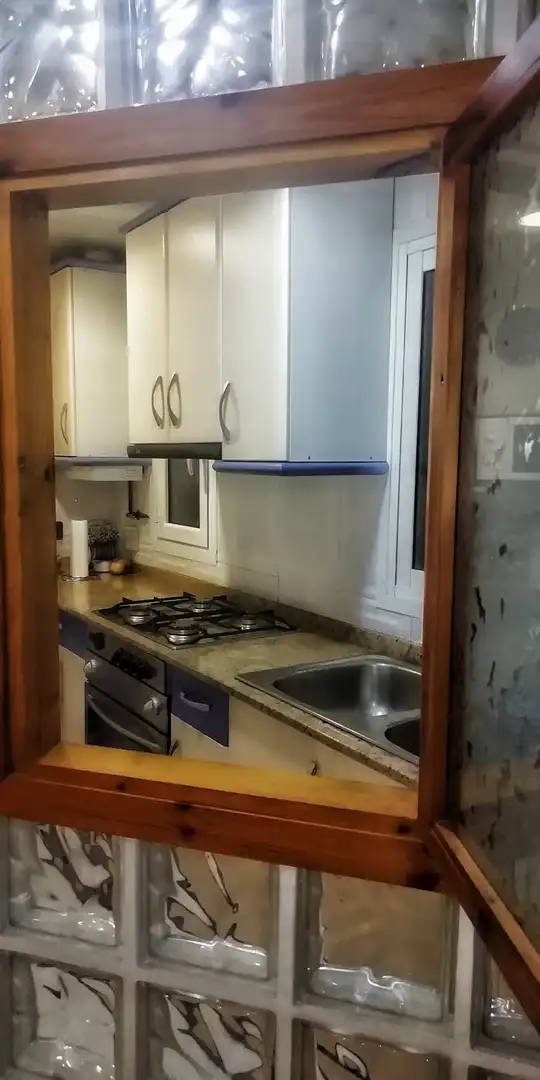 Kitchen of Flat for rent in Barcelona  with Air Conditioner, Heating and Furnished