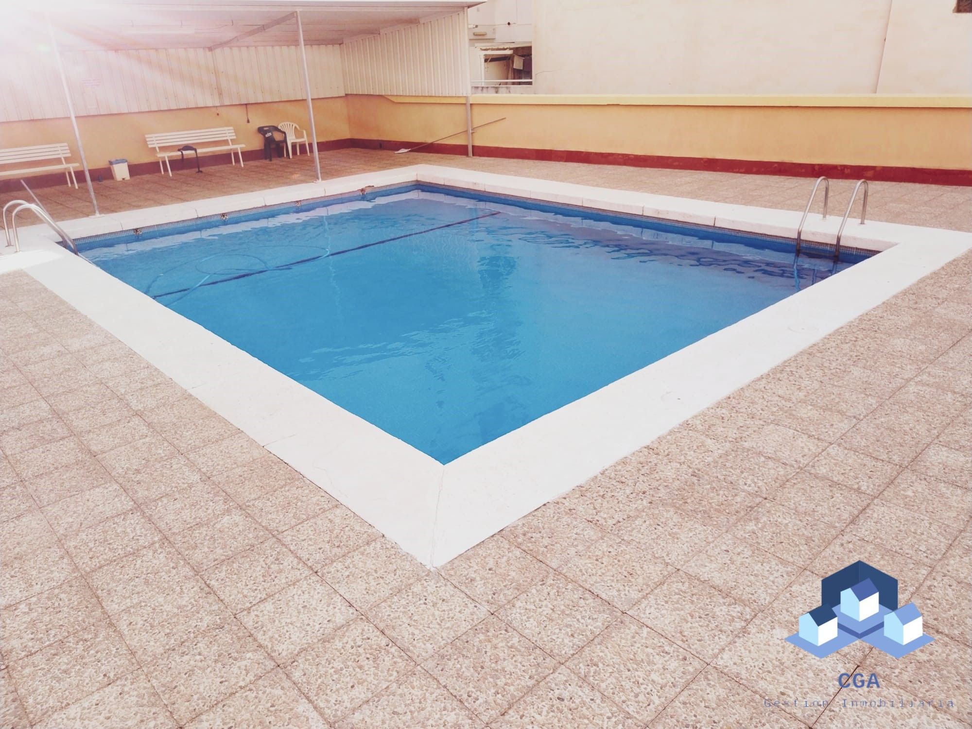 Swimming pool of Flat for sale in Lorca  with Air Conditioner, Storage room and Furnished