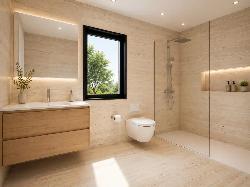 Baño de Casa o chalet en venta en Font-rubí con Aire acondicionado, Jardín privado y Terraza