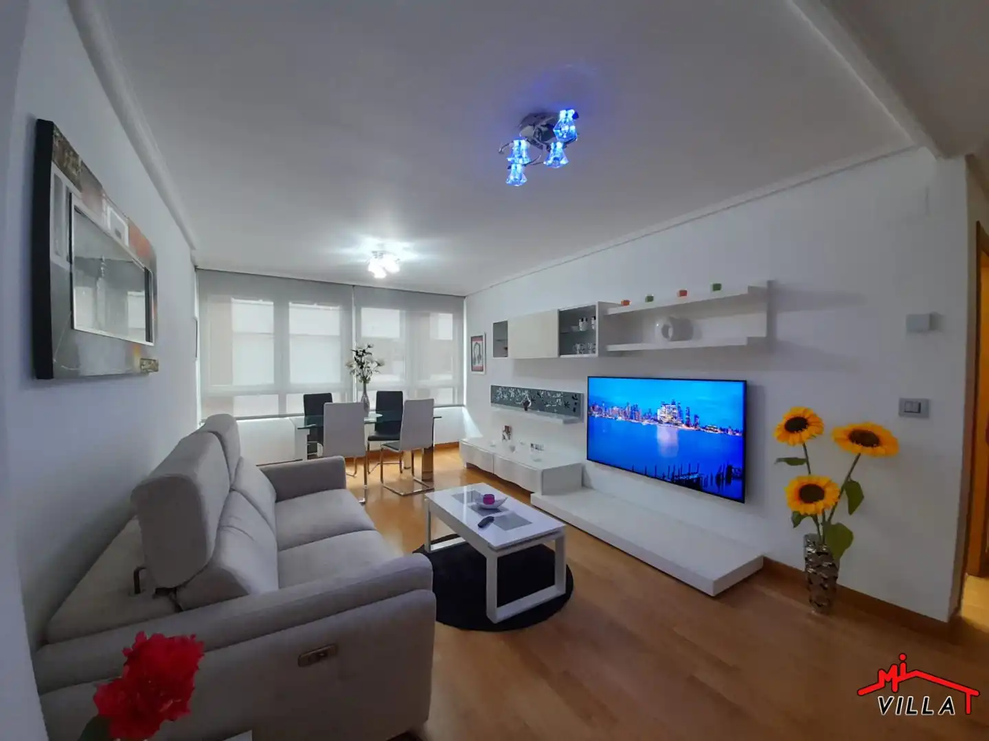Sala de estar de Piso de alquiler en Bárcena de Cicero con Calefacción, Amueblado y Balcón