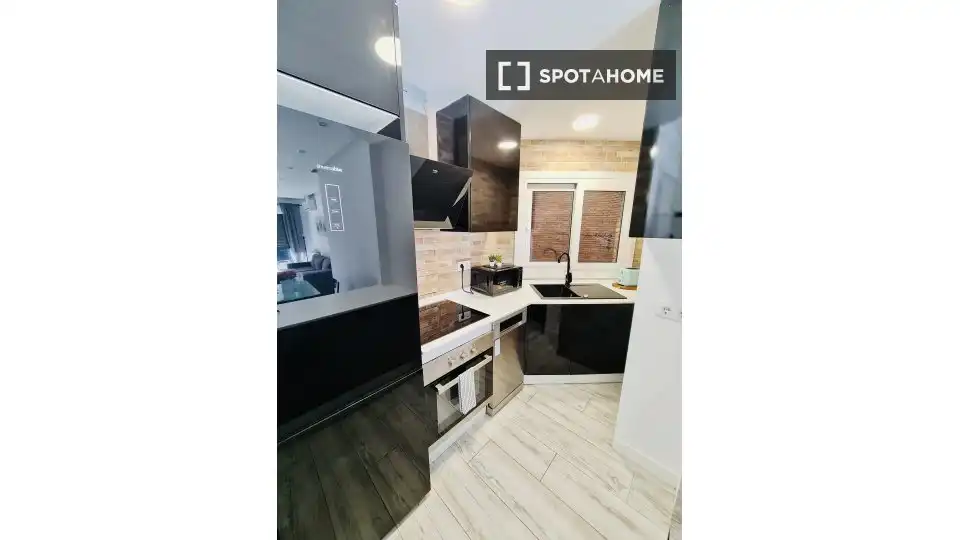 Kitchen of Flat for rent in Madrid  with Air Conditioner, Heating and Furnished
