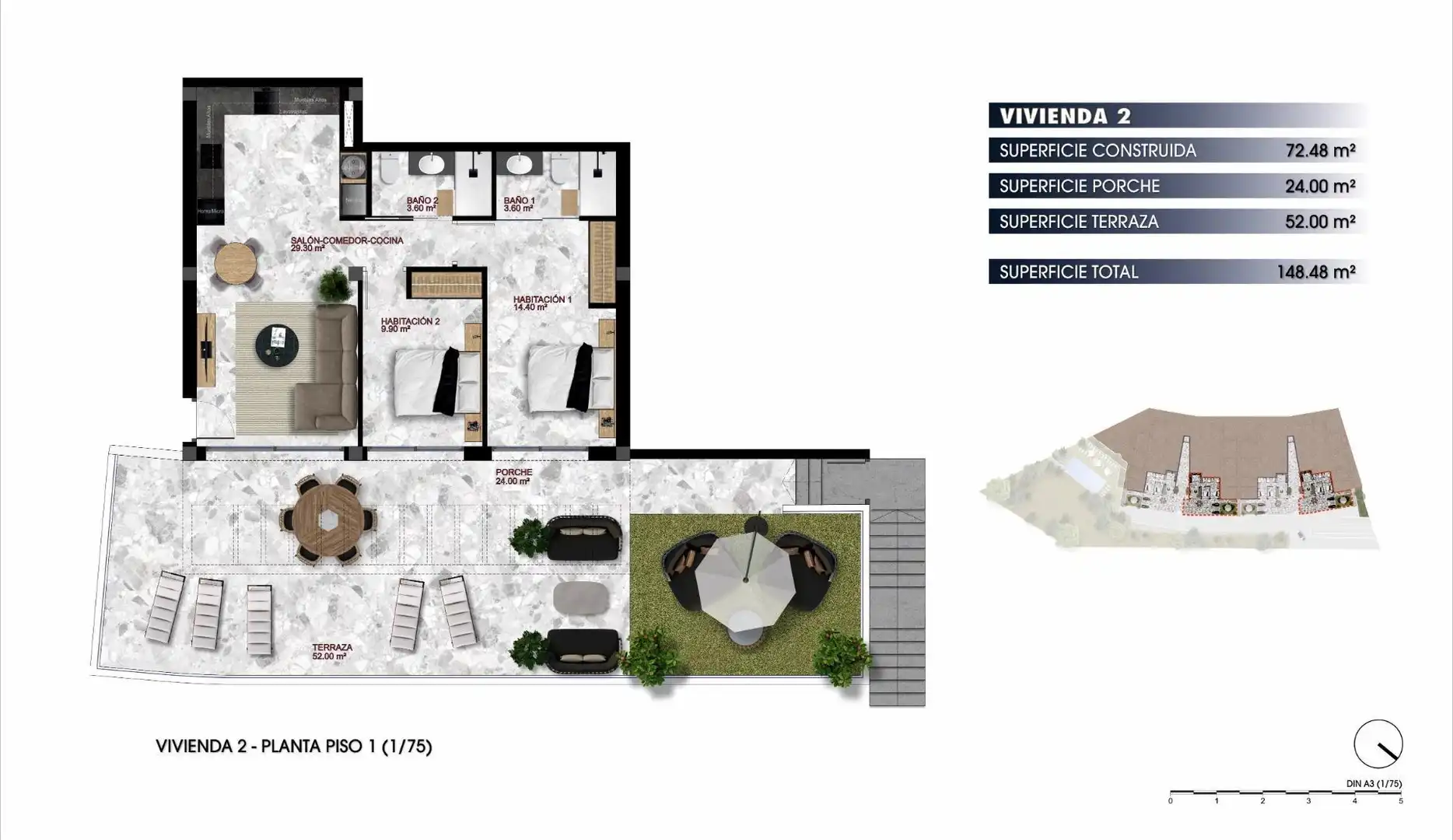 Apartment mit Pool zum Verkauf in Balcón de Finestrat - Terra Marina, imagen 65