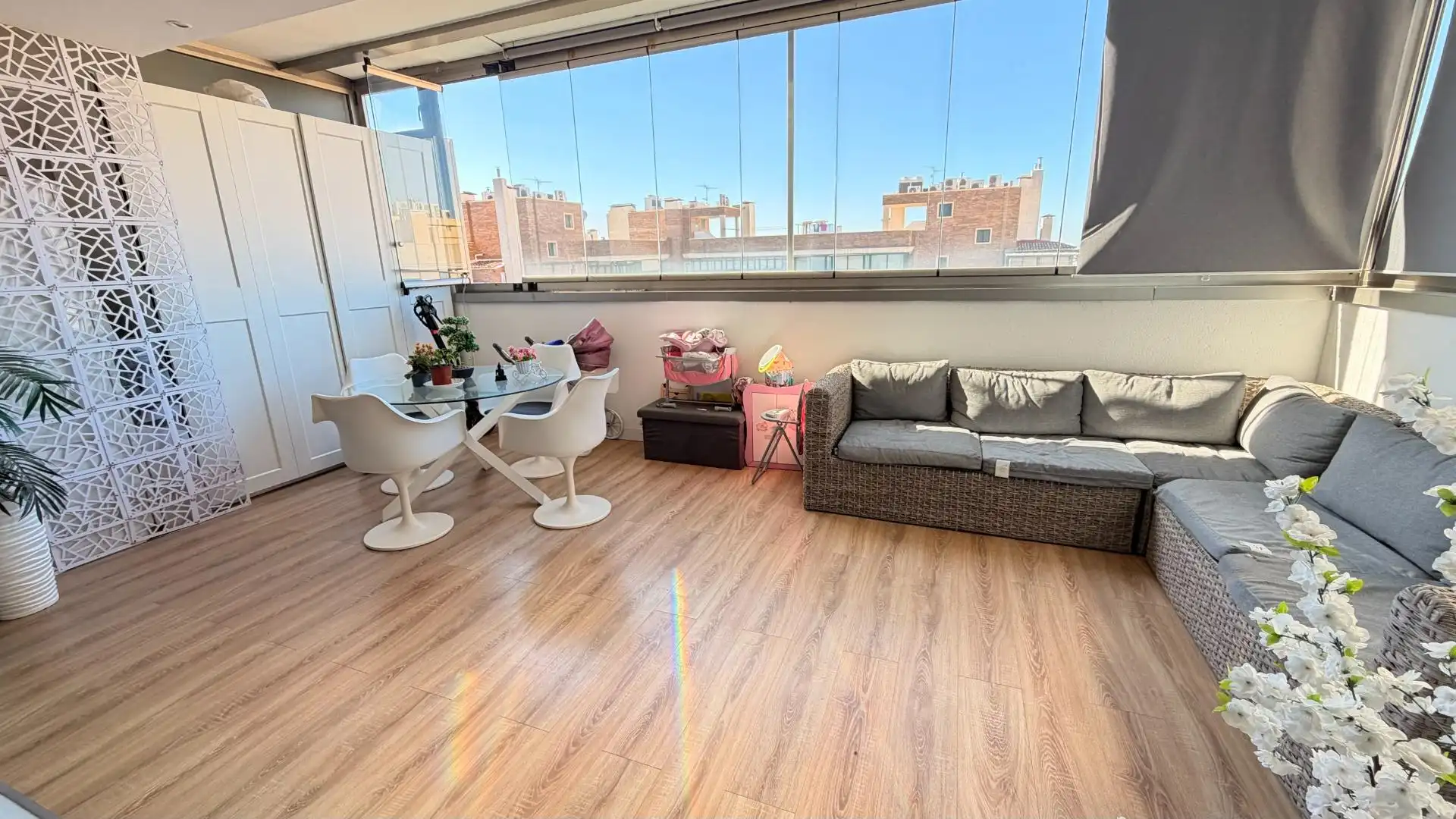 Terrasse von Dachboden zum Verkauf in Elche / Elx mit Heizung, Terrasse und Abstellraum