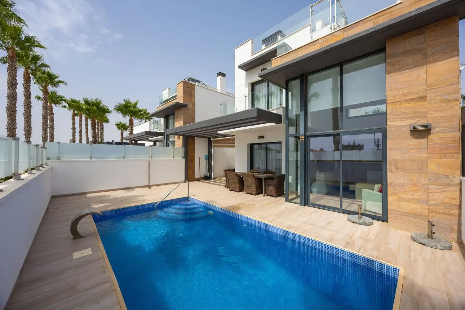 Swimming pool of Houses for sale in Orihuela  with Air Conditioner, Private garden and Terrace