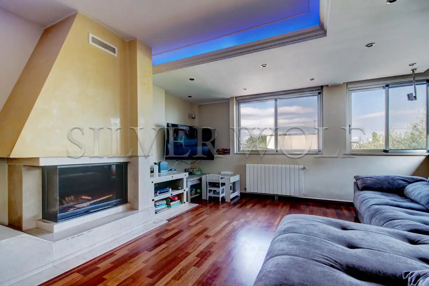 Living room of Houses for sale in Santa Eulàlia de Ronçana  with Air Conditioner, Heating and Private garden