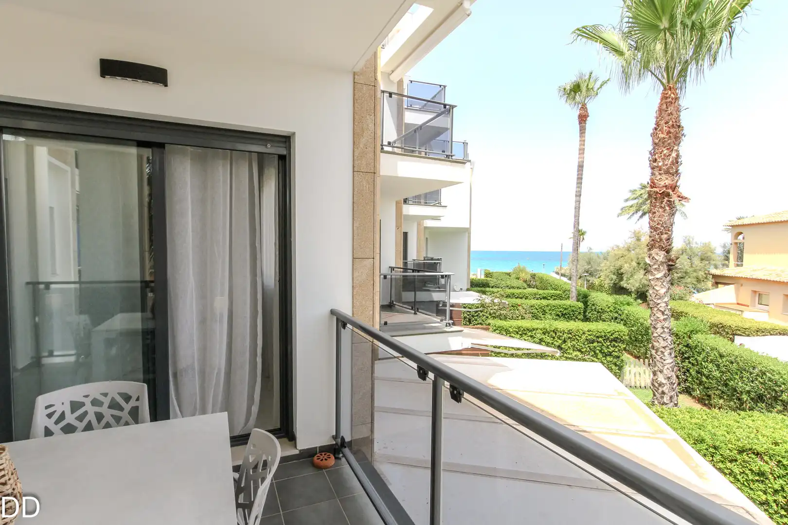 Terraza de Apartamento de alquiler en Dénia con Aire acondicionado, Terraza y Amueblado